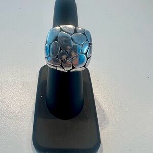 John Hardy-copy Sterling Silver Pebble Design Ring